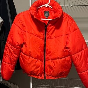 NWOT * Wild Fable Bright Red Puffer Jacket - Size XS